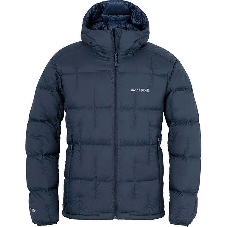 MONTBELL Letter Print Hoodie Down Jacket