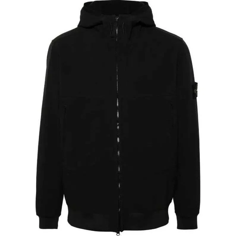 Stone Island Soft-Shell Jacket Black