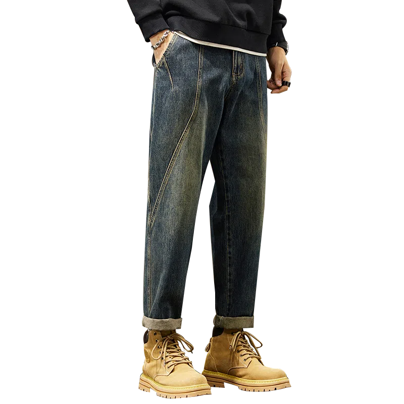 布客行 美式百搭多风格长裤牛仔裤 男款