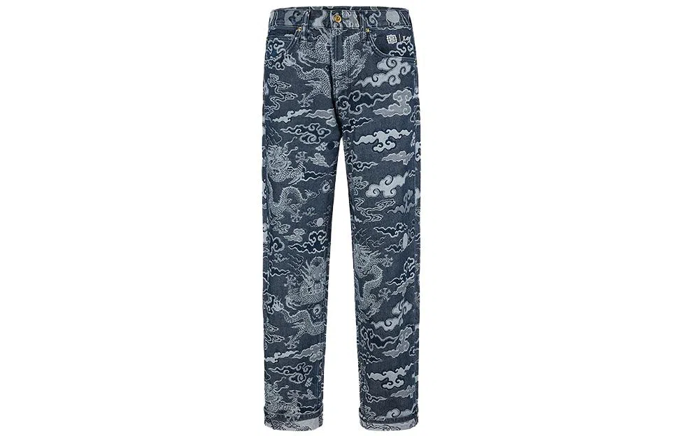 Lee Logo High-Waisted Jeans