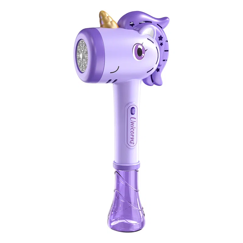 萌萌孩 全自动独角兽泡泡枪棒 不漏水 电动 泡泡机