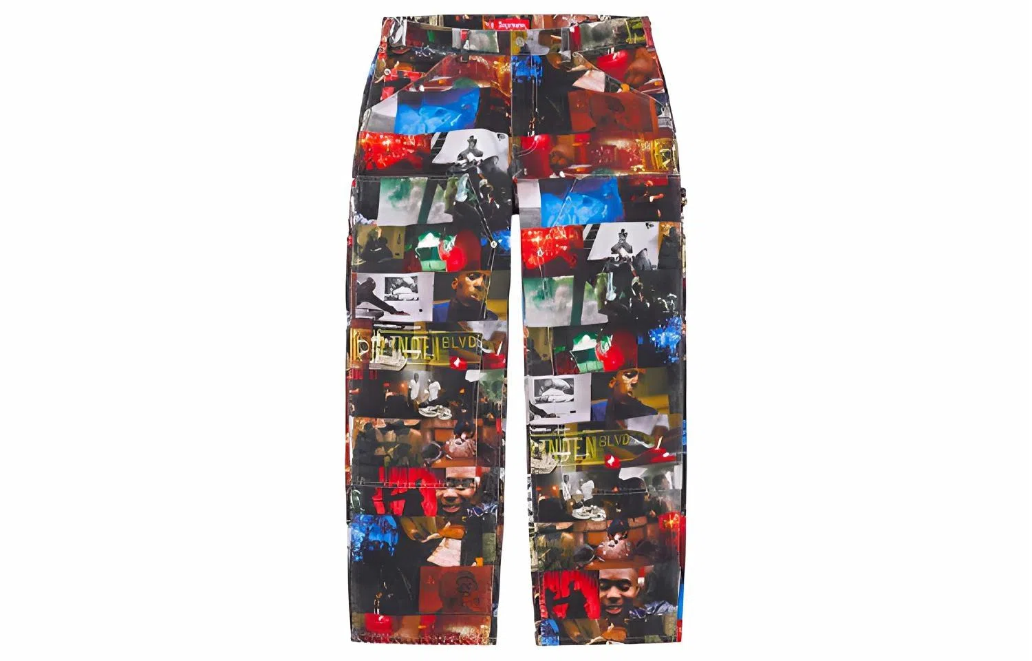 Supreme FW21 Nas and DMX Collage Denim Pant