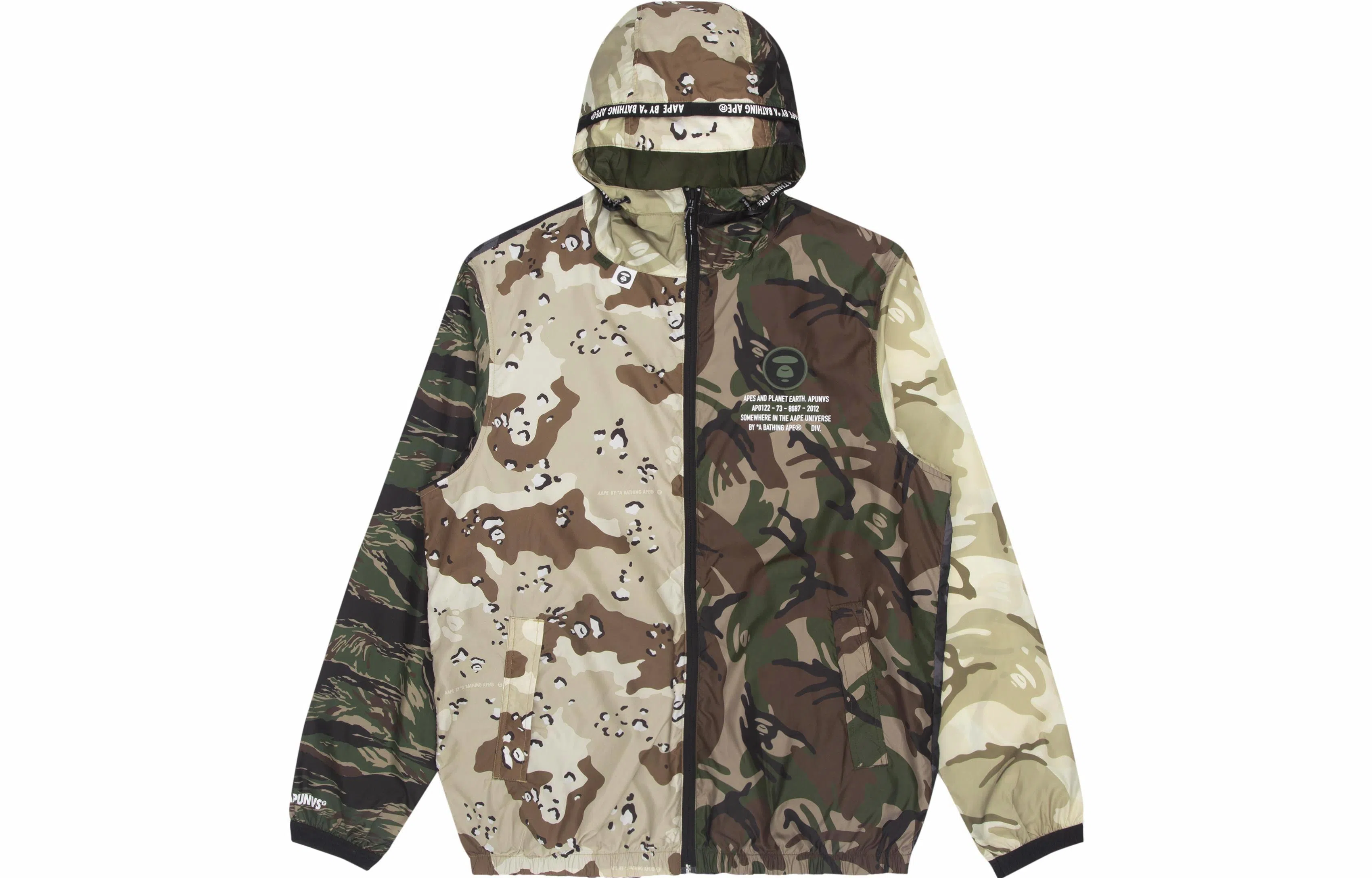 Aape SS22 Camo Letter Print Hoodie