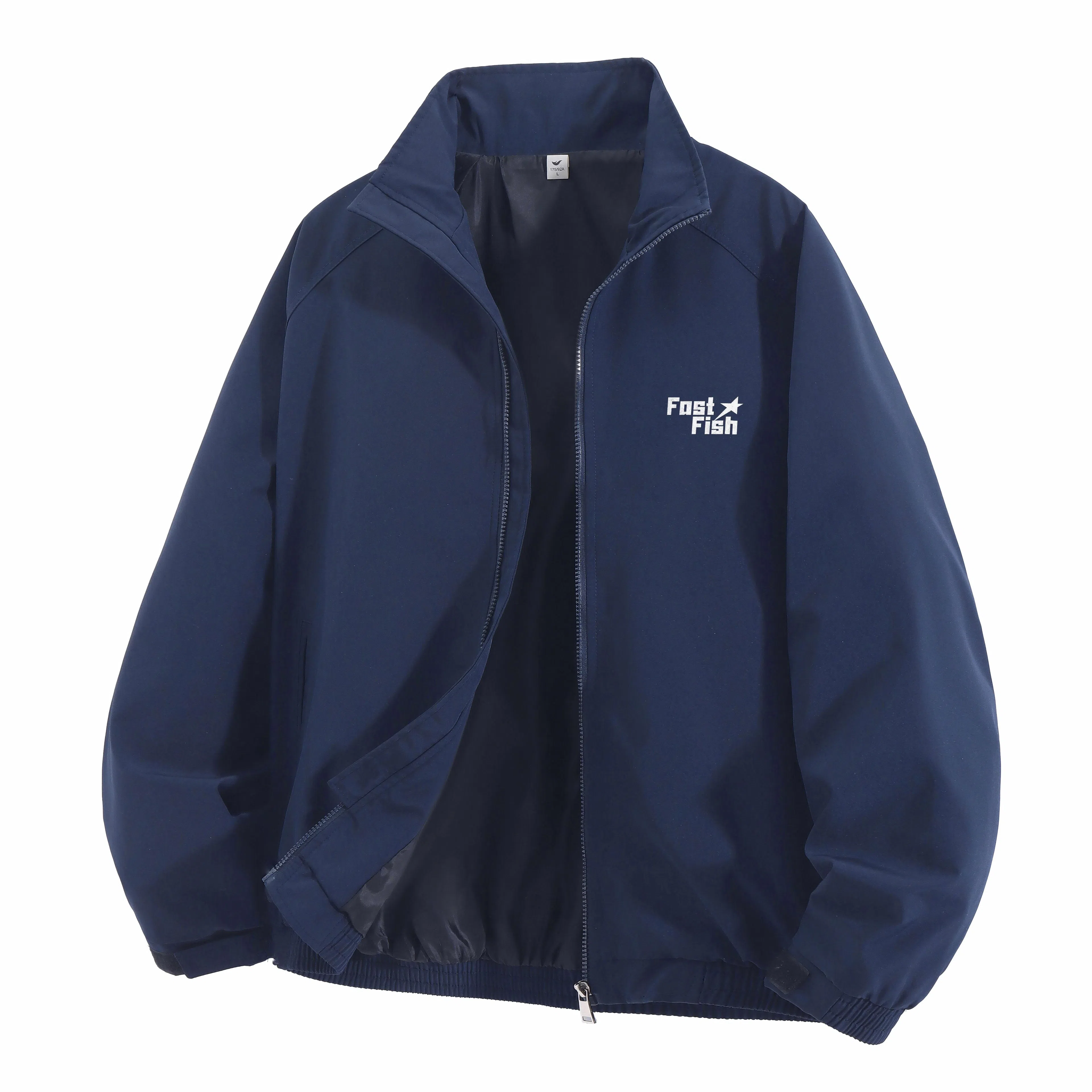 快鱼 简约基础款纯色百搭夹克外套 男女同款