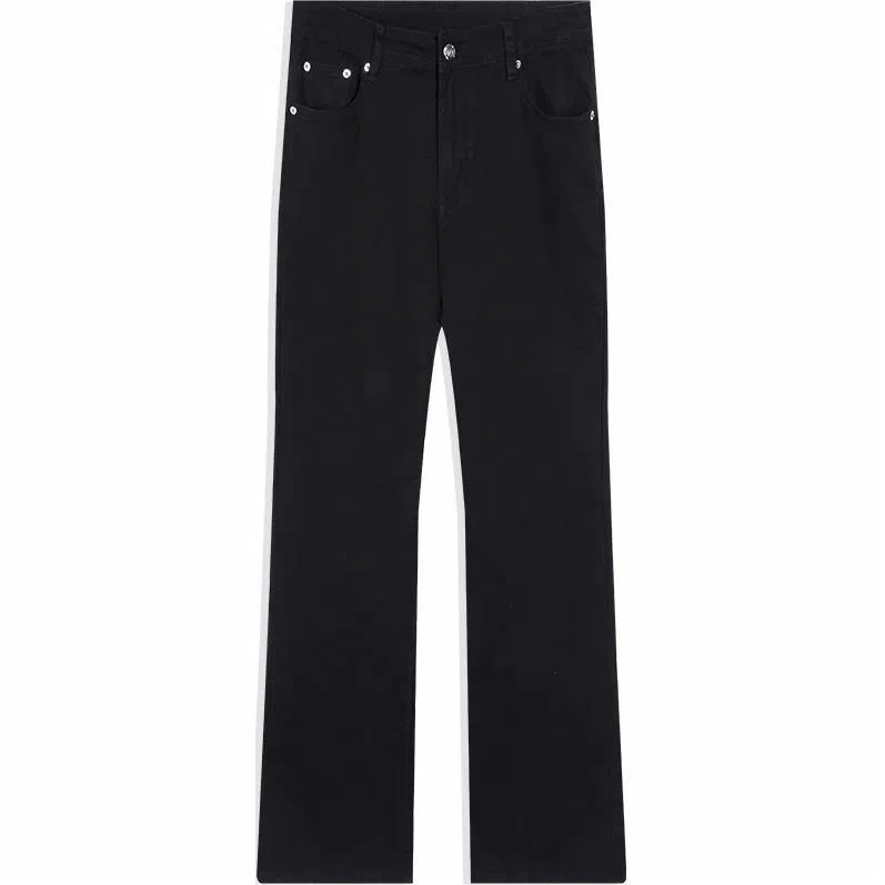 GURBAKS Retro Slim Flare Jeans Black