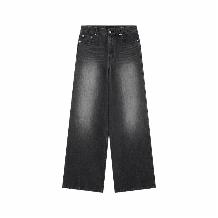 WE11DONE Straight Leg Gradient Jeans Black