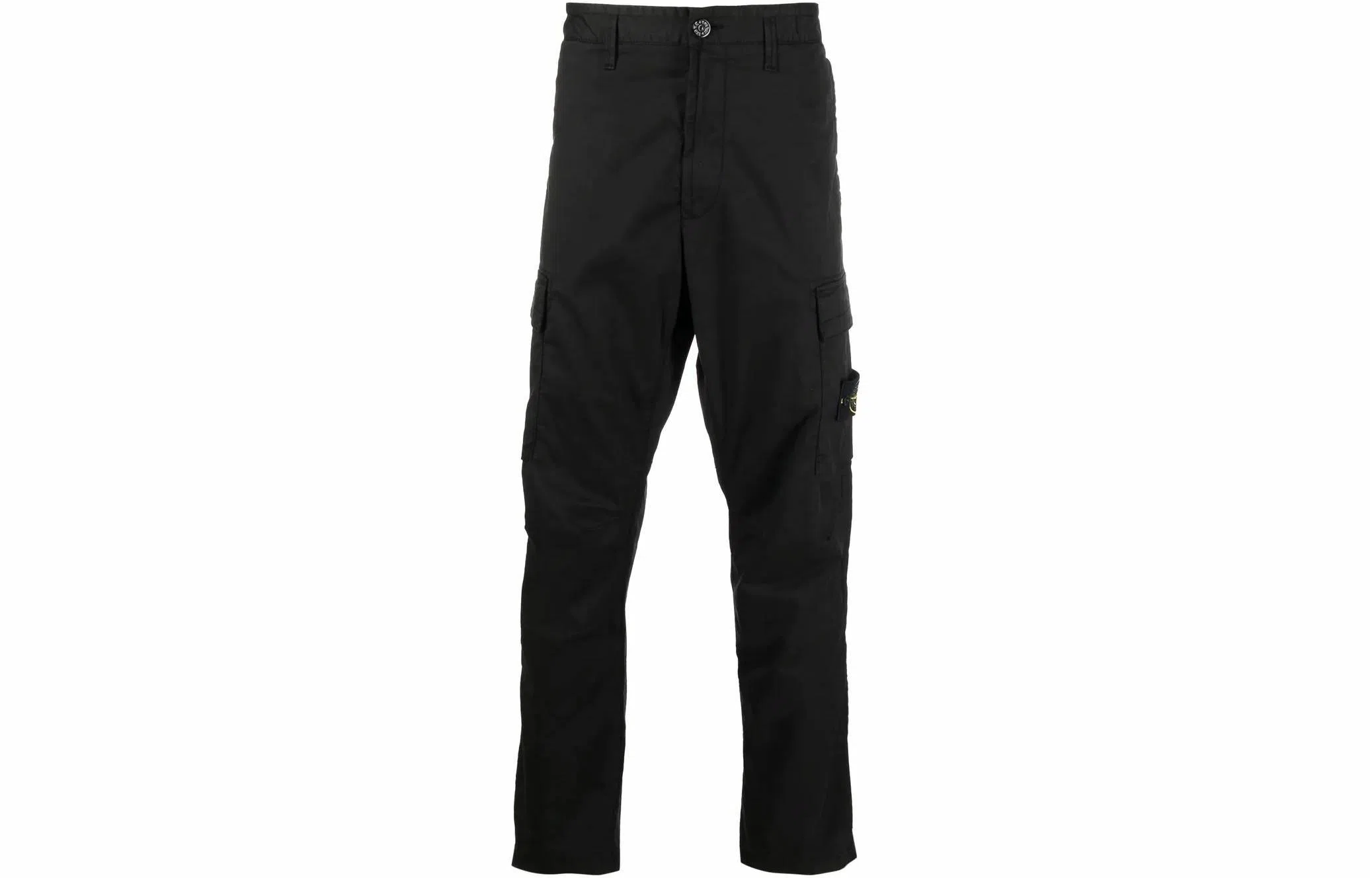 Stone Island FW22 Compass Print Cargo Pants Black