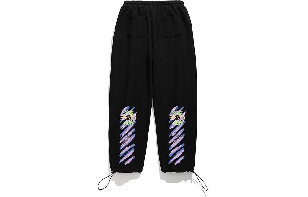 木村三社 纯棉束脚休闲裤 男女同款