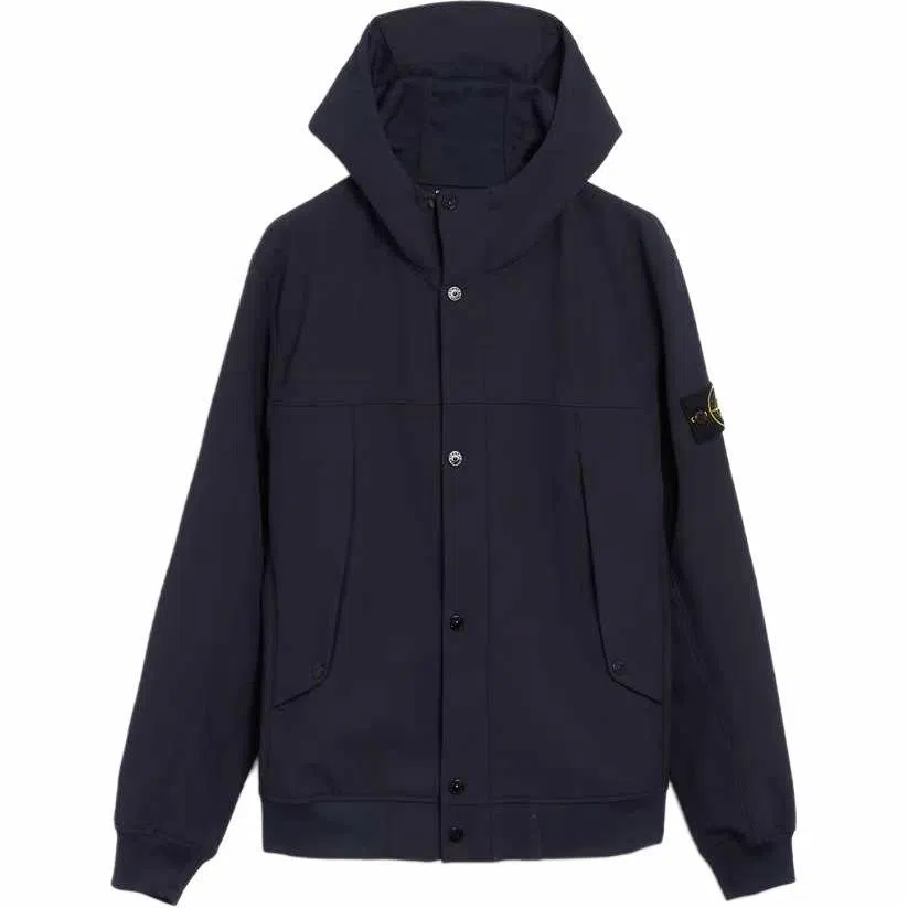 Stone Island Soft Shell Jacket Navy