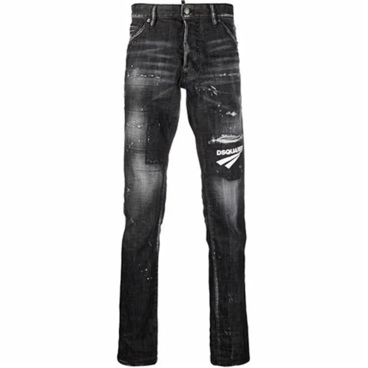 DSQUARED2 FW21 Distressed Patch Jeans
