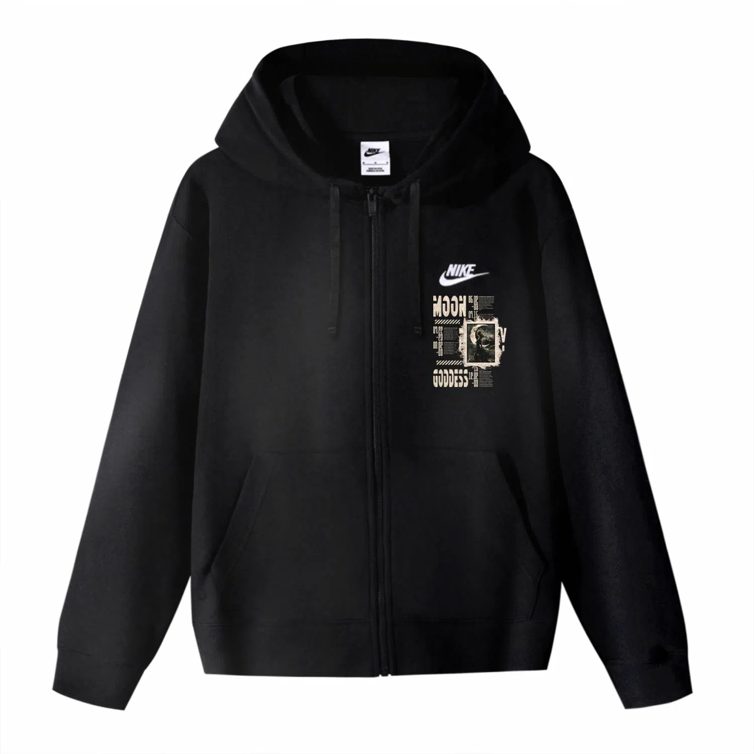 Nike Moon Goddess Zip Hoodie Black