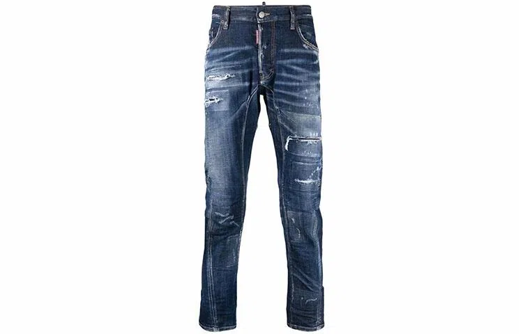 DSQUARED2 FW21 Distressed Skinny Jeans Blue