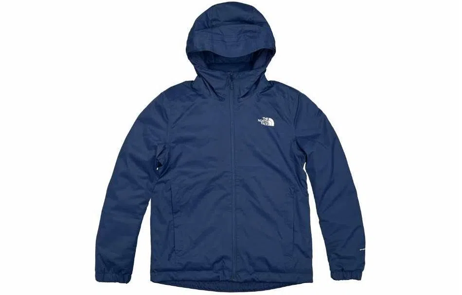 The North Face Logo Print Hoodie Blue