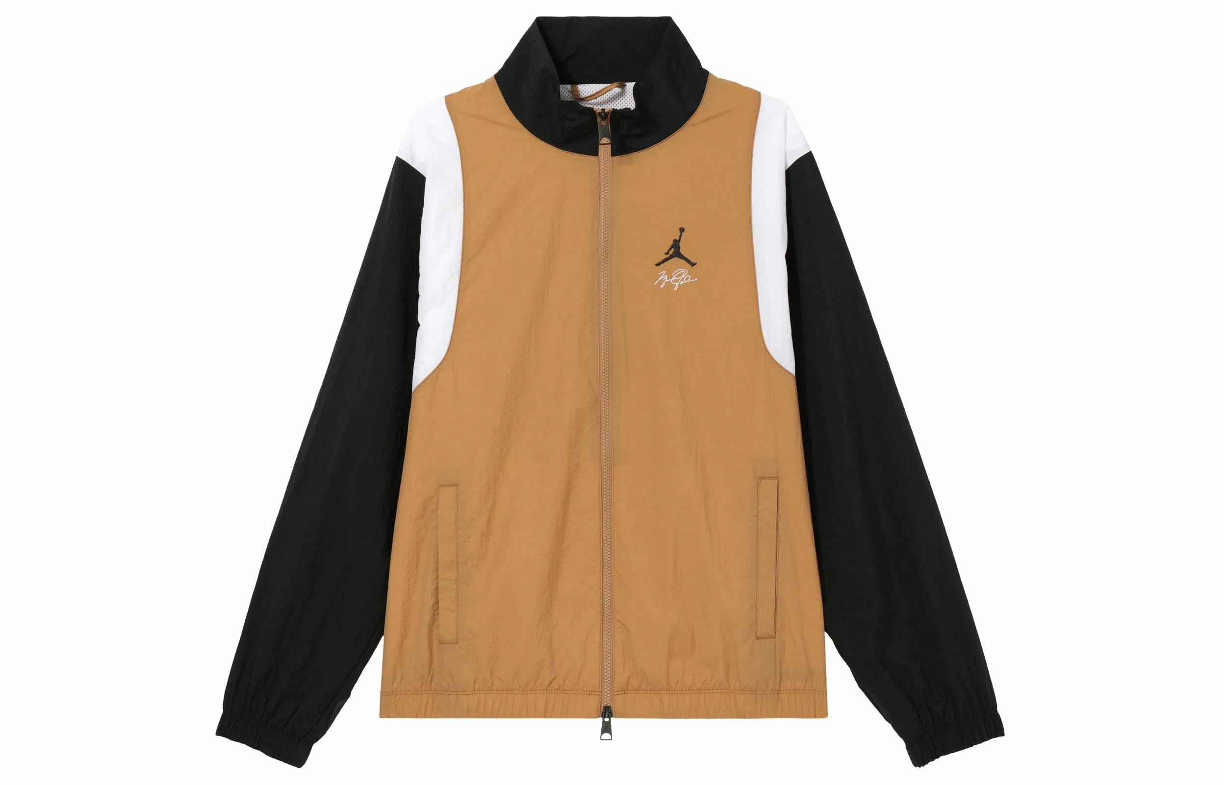 Jordan Embroidered Logo Jacket Brown