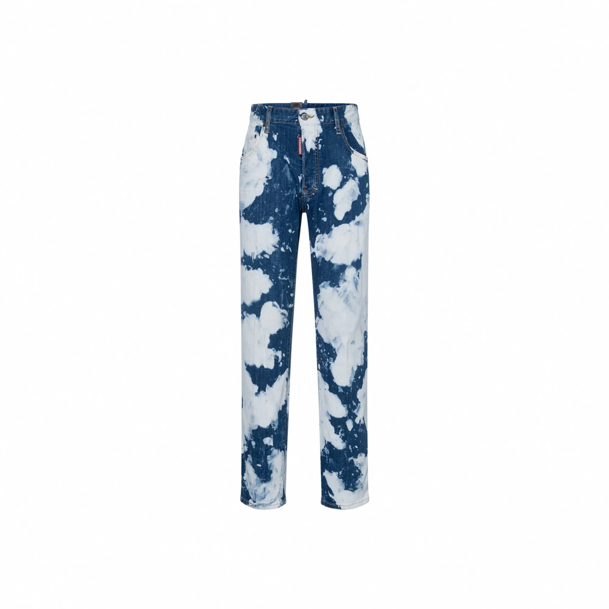 DSQUARED2 SS22 Bleached Paint Effect Jeans