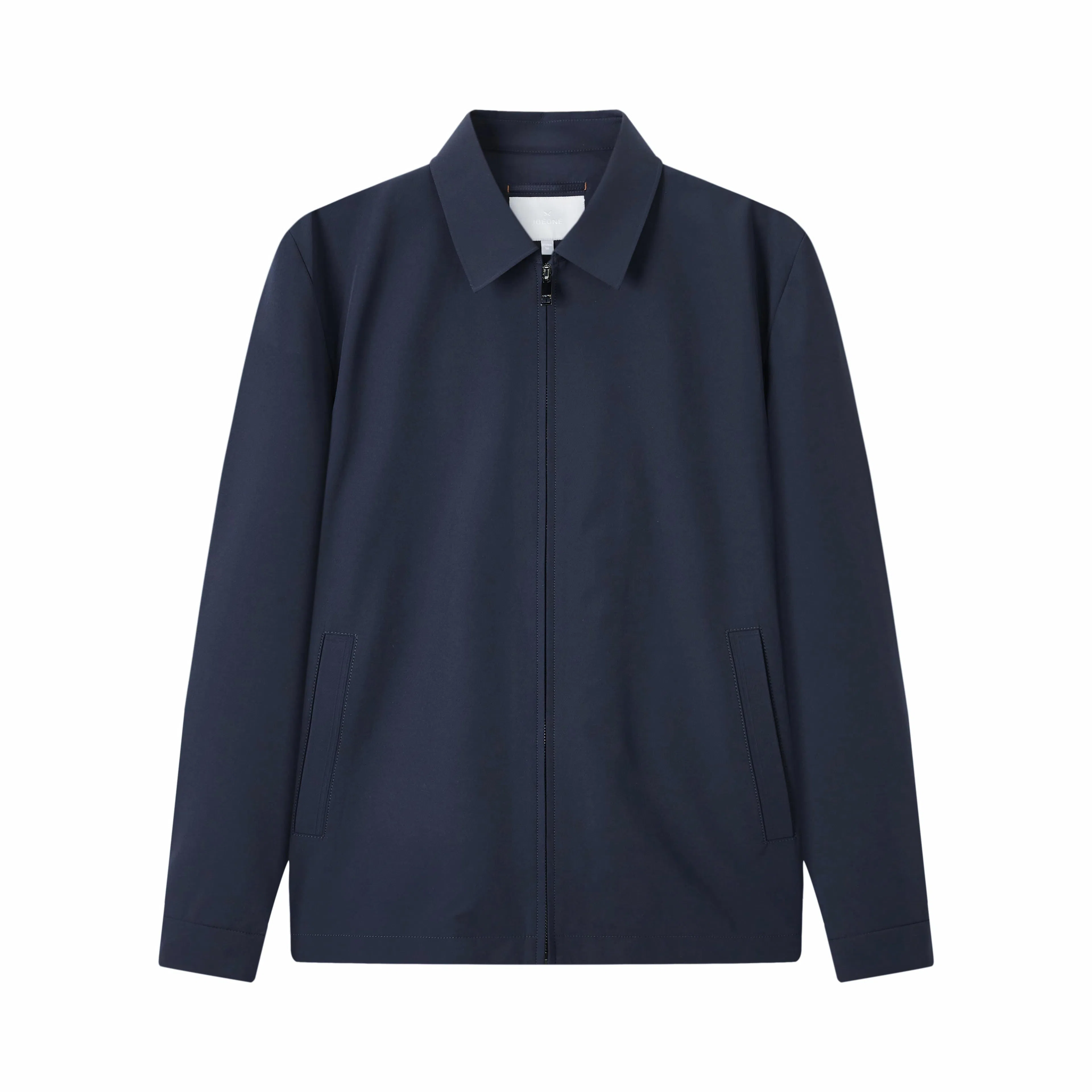 九牧王男裤专家 弹性舒适 时尚有型 简约干练 翻领夹克外套 男款 藏青