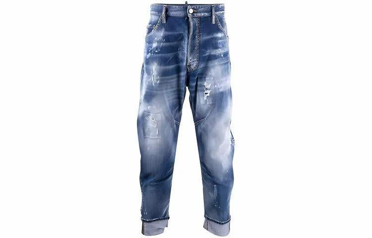 DSQUARED2 SS22 Distressed Jeans Blue