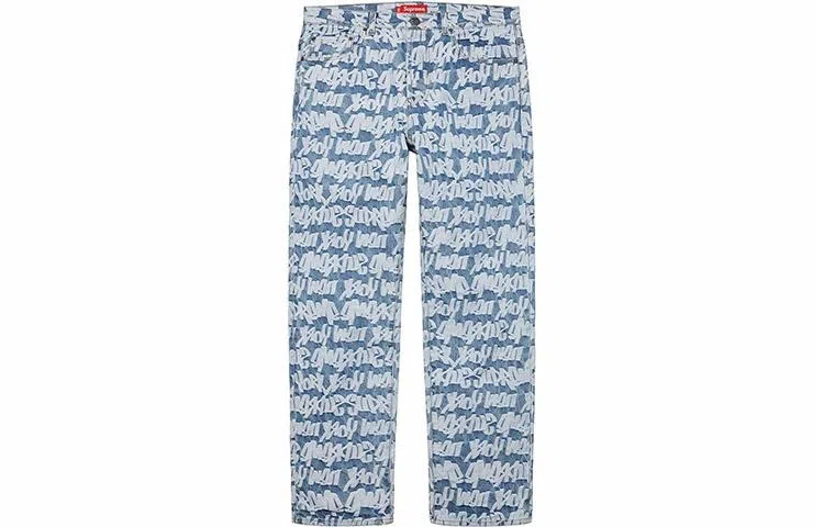 Supreme SS22 Fat Tip Jacquard Regular Jean