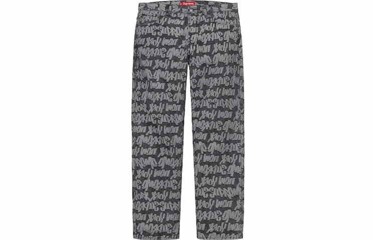 Supreme SS22 Fat Tip Jacquard Regular Jean