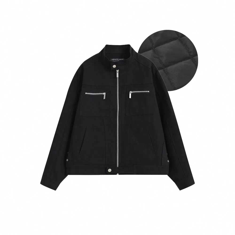 WAITINGWAVE Vintage Washed Canvas Jacket