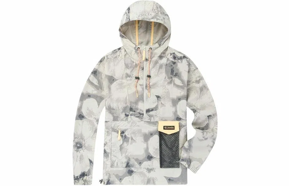Columbia Printed Hoodie Jacket Gray