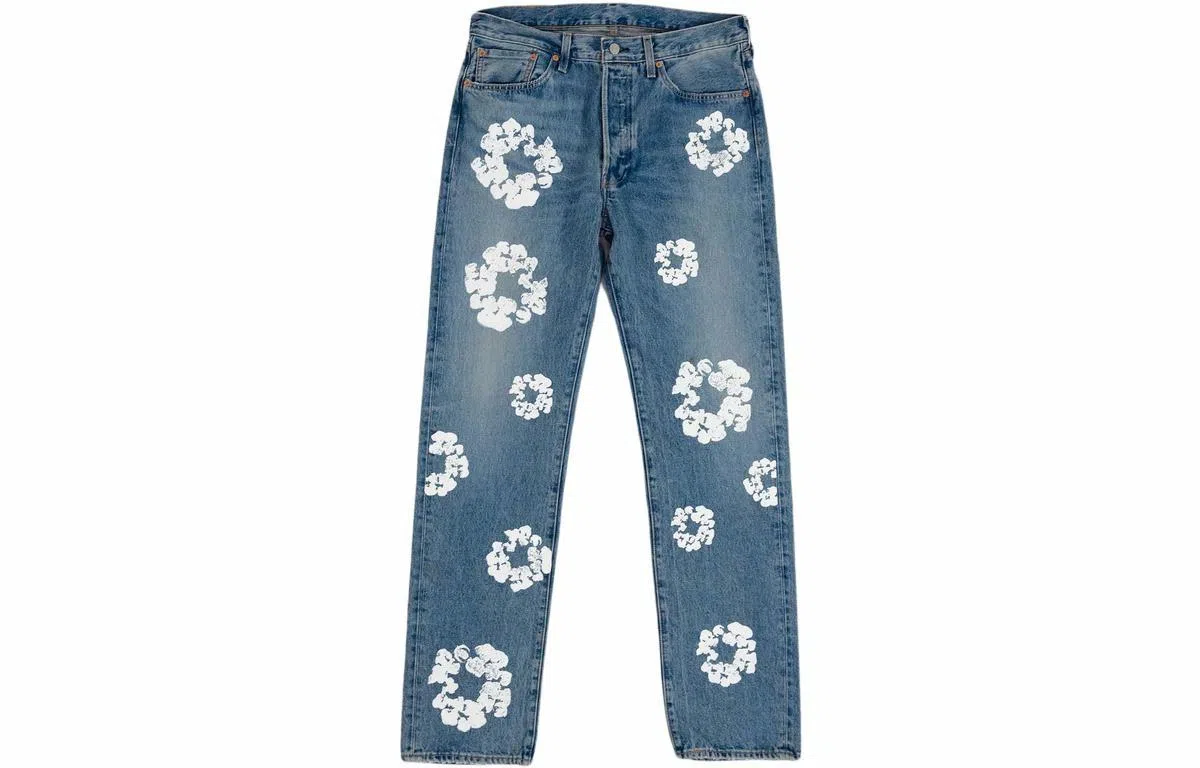 Denim Tears Floral Print Jeans