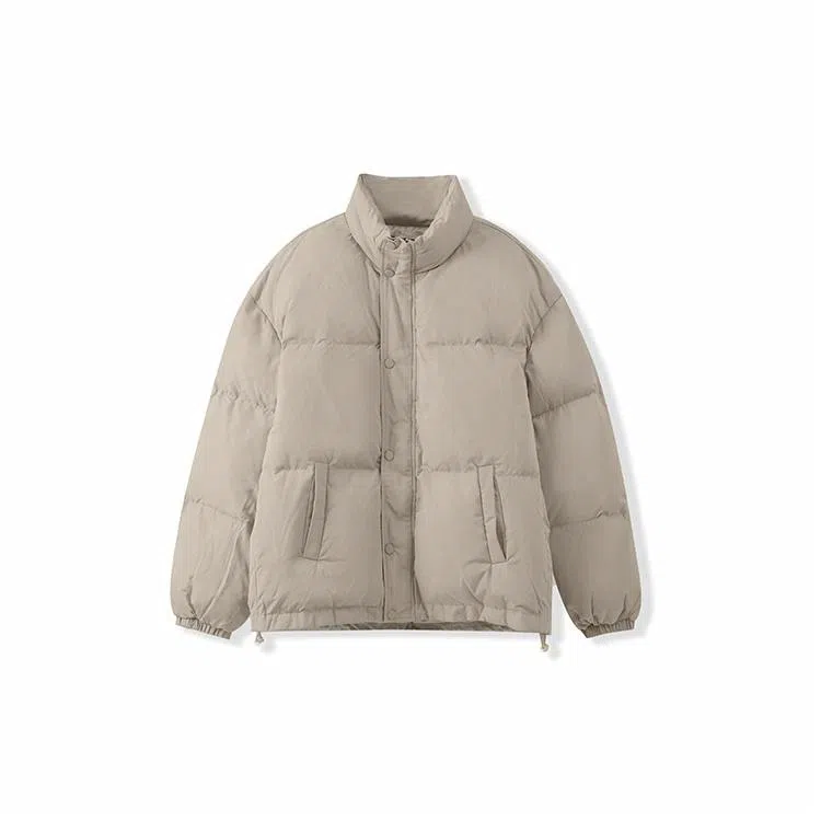 Wo Shi Da Wei Short Puffer Jacket Light Khaki