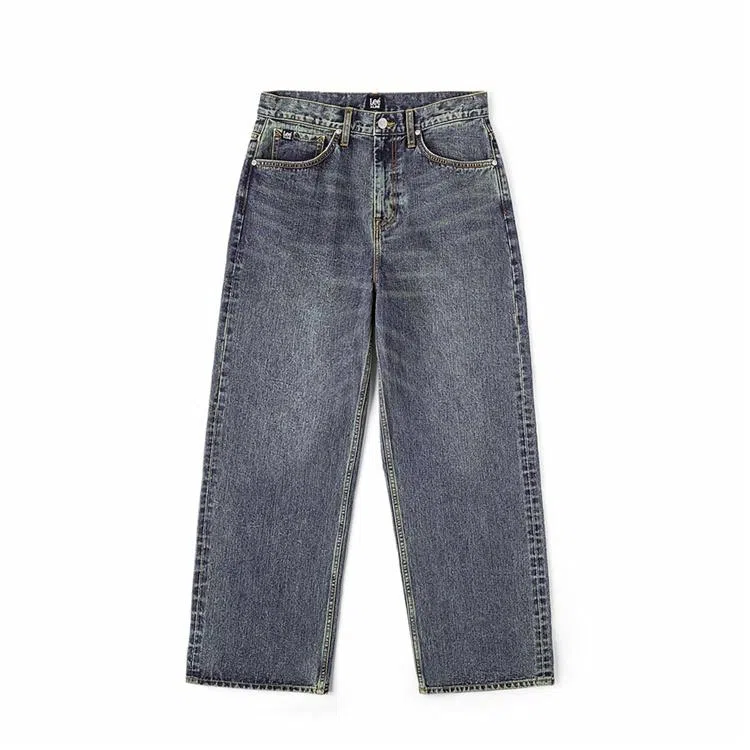 Lee FW24 Loose Straight Leg Mid Blue Jeans