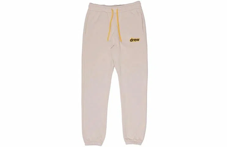 Drew House FW21 logo Secret Sweatpant Beige Logo