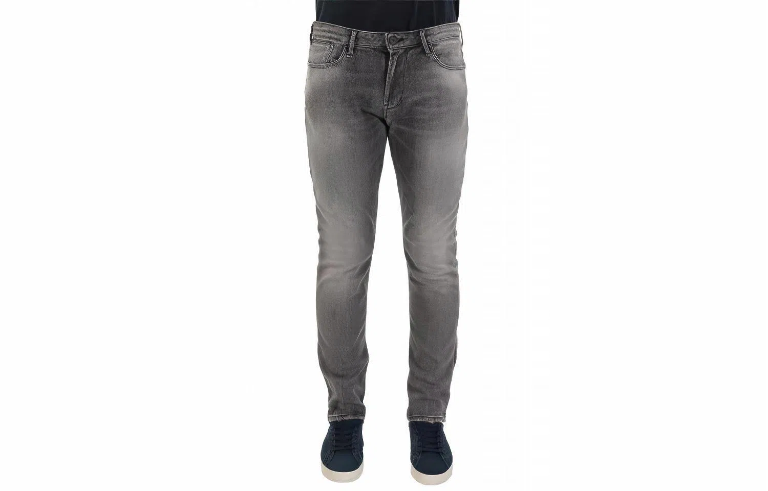 Emporio Armani Slim Washed Jeans Gray