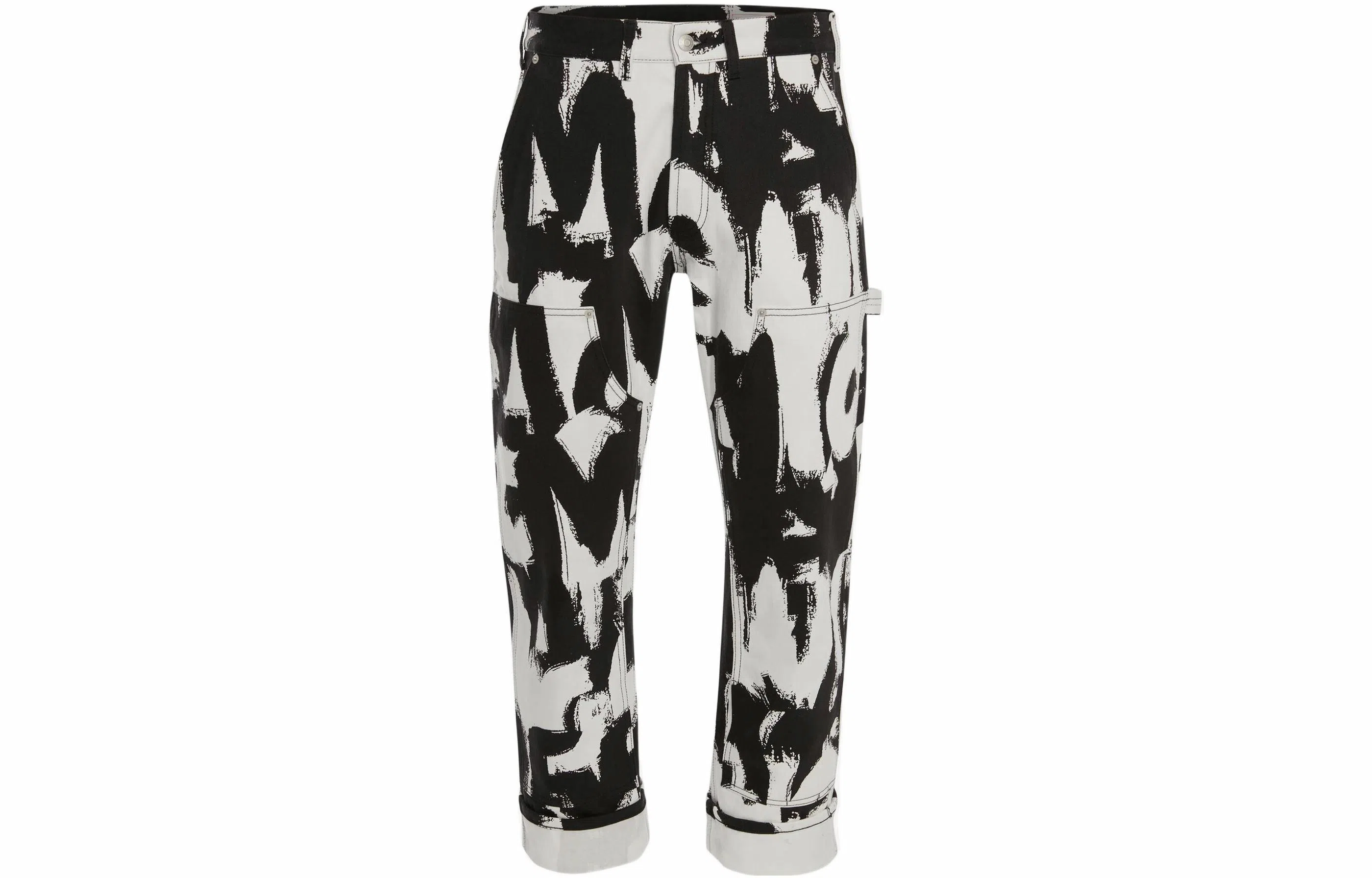 Alexander McQueen SS22 Graffiti Cargo Jeans