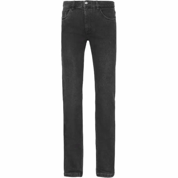 迪柯尼 商务休闲中腰简约拉链牛仔裤 男款 深灰