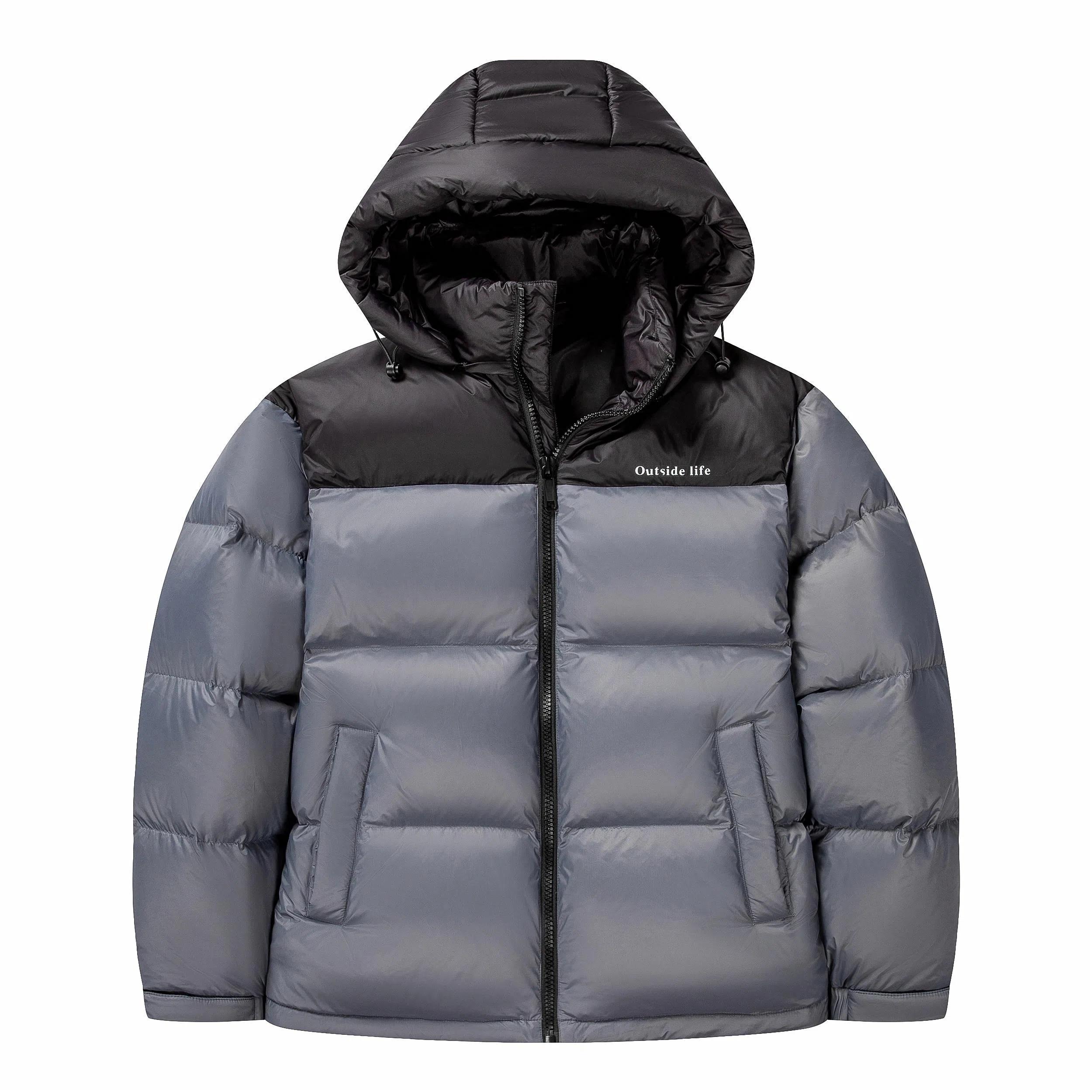 鸭鸭 时尚机能风工装宽松保暖百搭御寒防风连帽羽绒服 男女同款