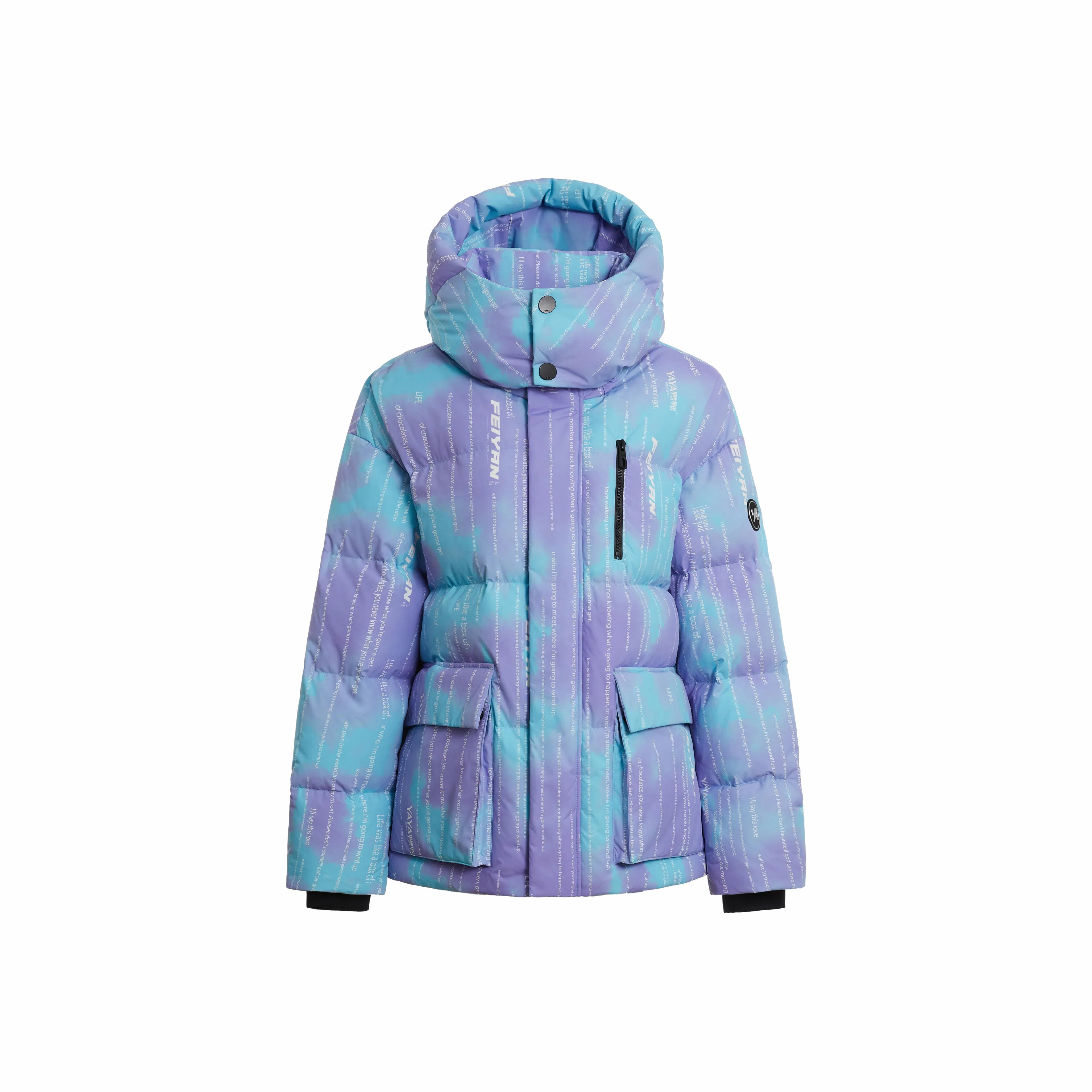 鸭鸭 时尚机能风宽松保暖百搭连帽羽绒服 男女同款