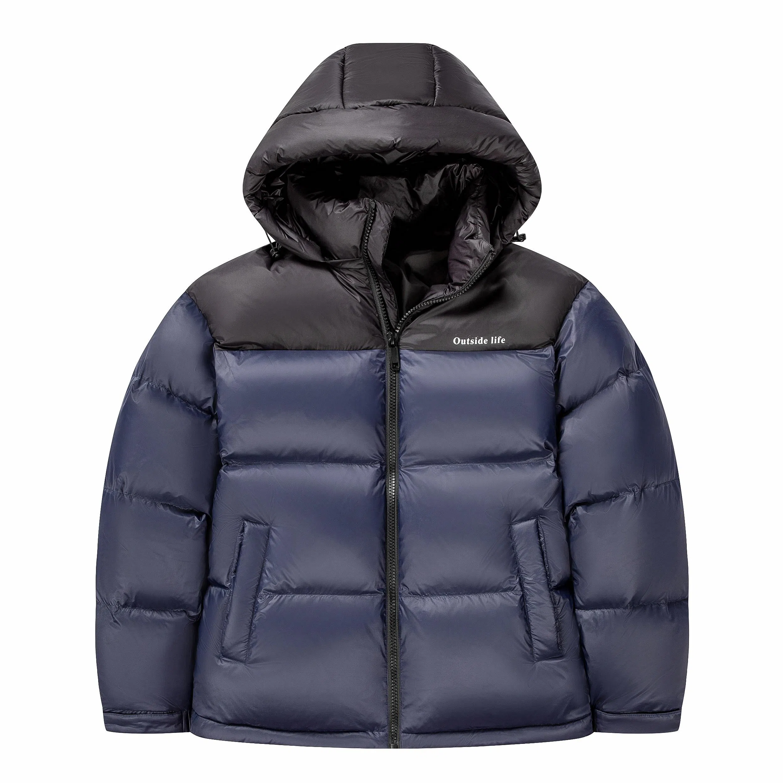 鸭鸭 时尚机能风工装宽松保暖百搭御寒防风连帽羽绒服 男女同款