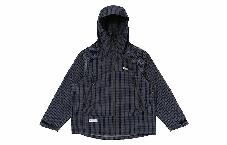 BENMYSHOWER Plaid Utility Jacket
