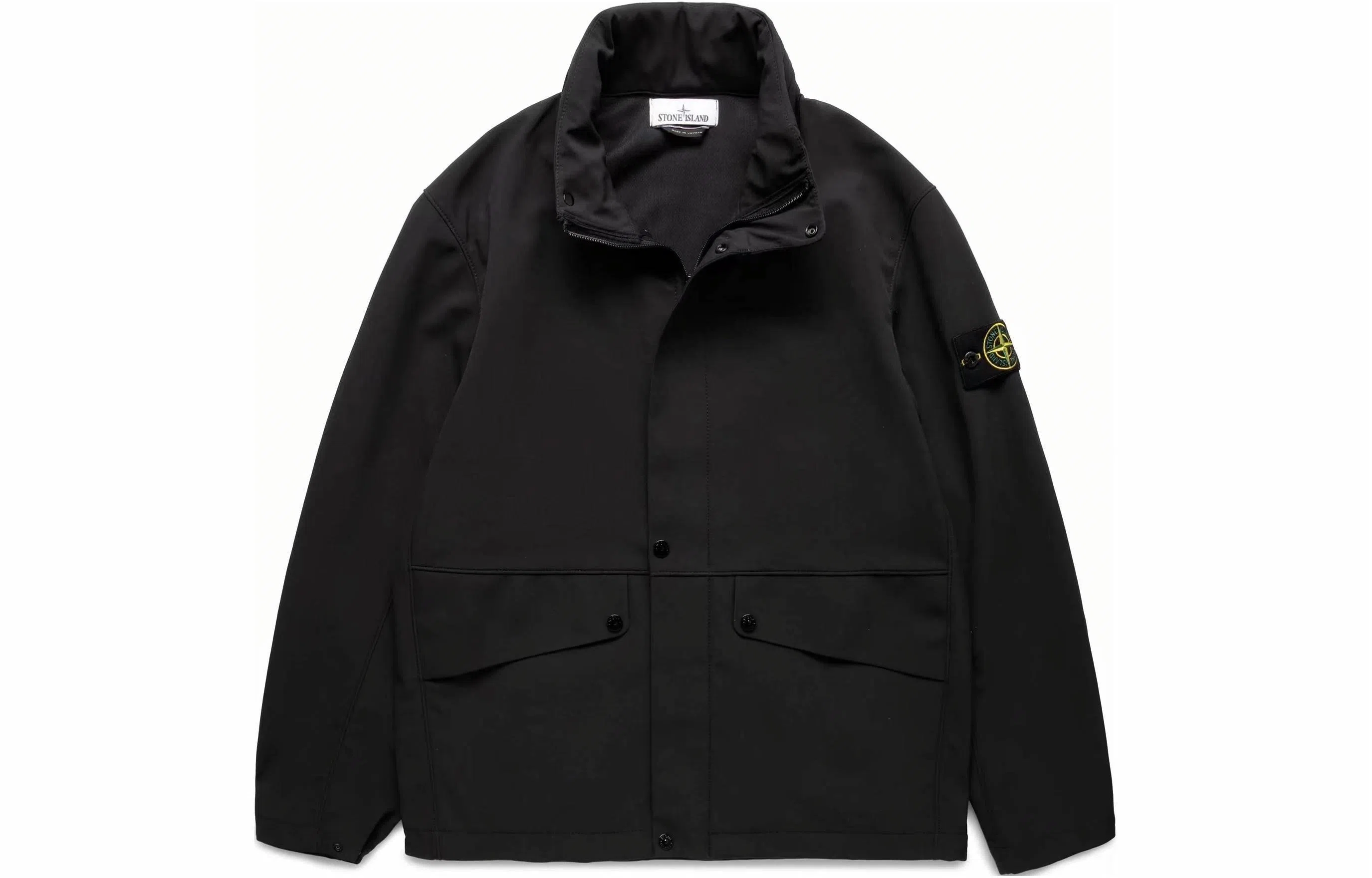 Stone Island Soft Shell Jacket Black
