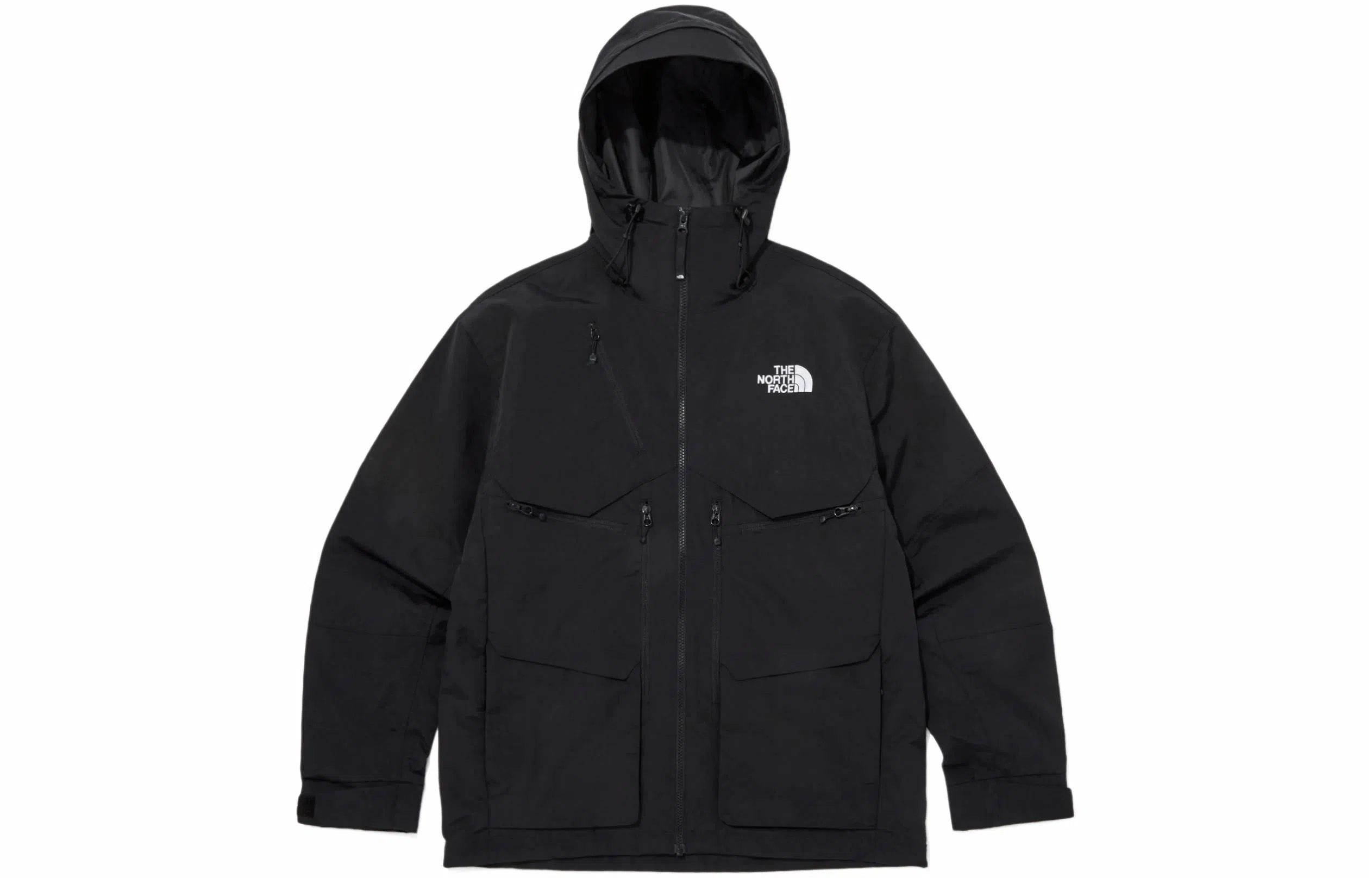 The North Face Logo Zip Hoodie Black