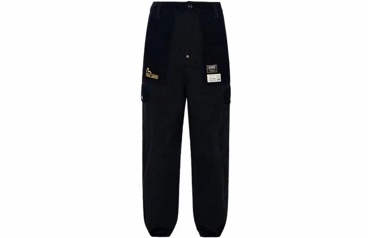 EVISU AW23 Cargo Pants Black
