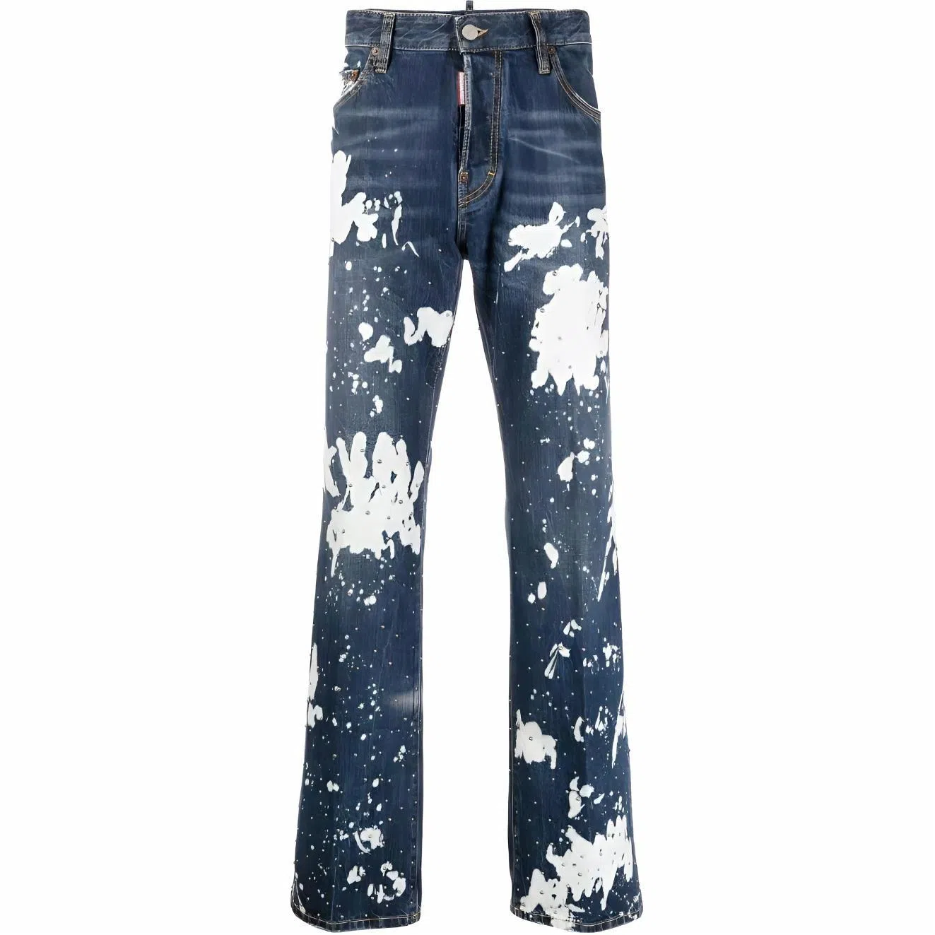 DSQUARED2 FW22 High Waist Straight Jeans Blue