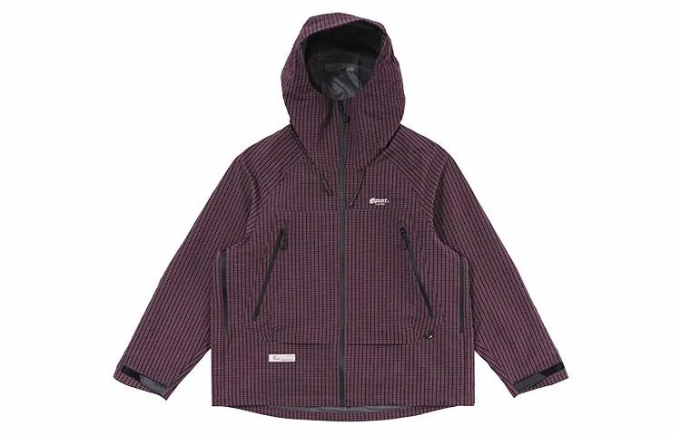 BENMYSHOWER Plaid Utility Jacket