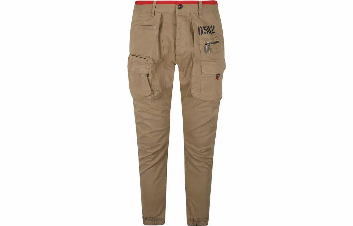 DSQUARED2 FW23 Logo Print Tapered Pants
