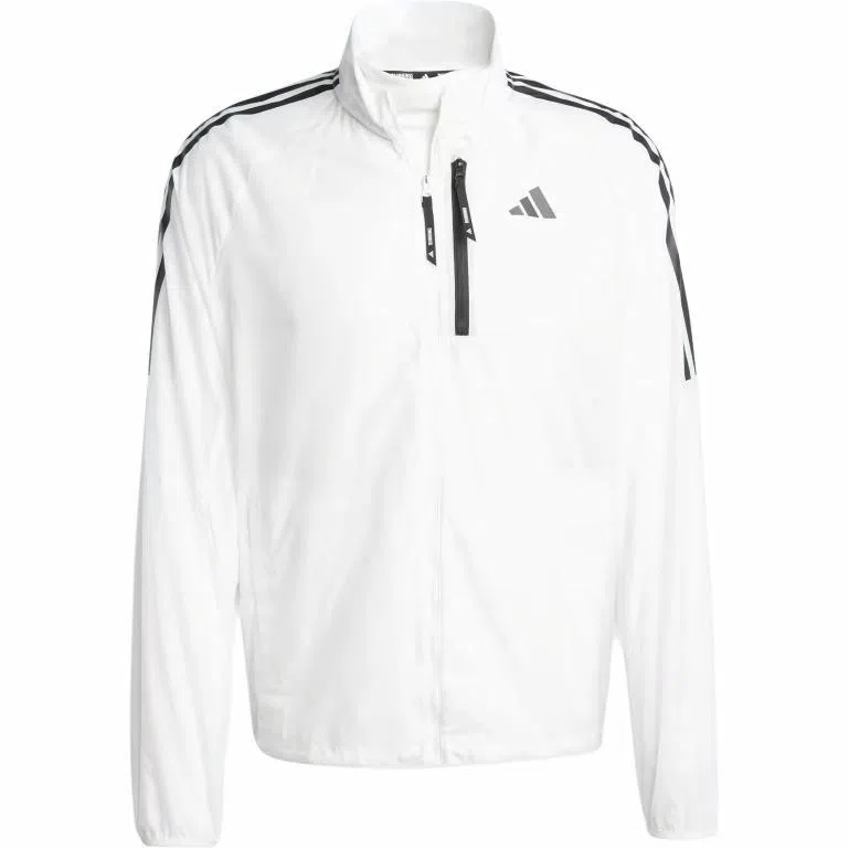 adidas 3-Stripes Own the Run Jacket White