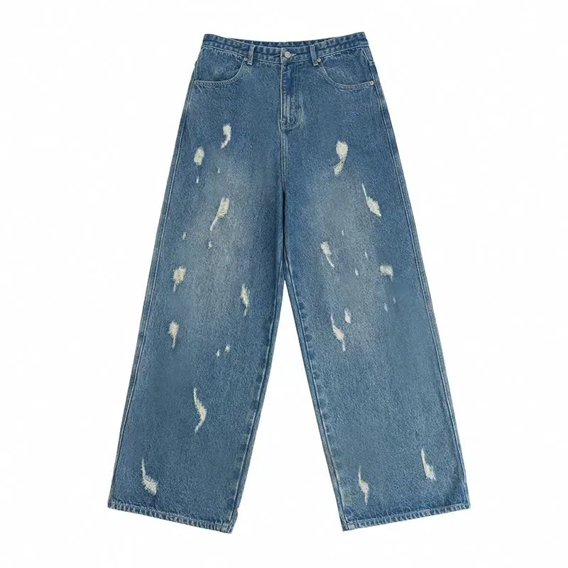 Crying Center Distressed Jeans