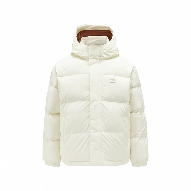 Skechers Down Jacket Cream White