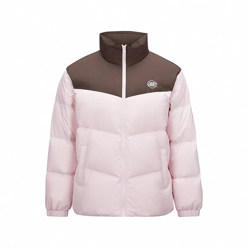 Skechers Down Jacket Grey Pink