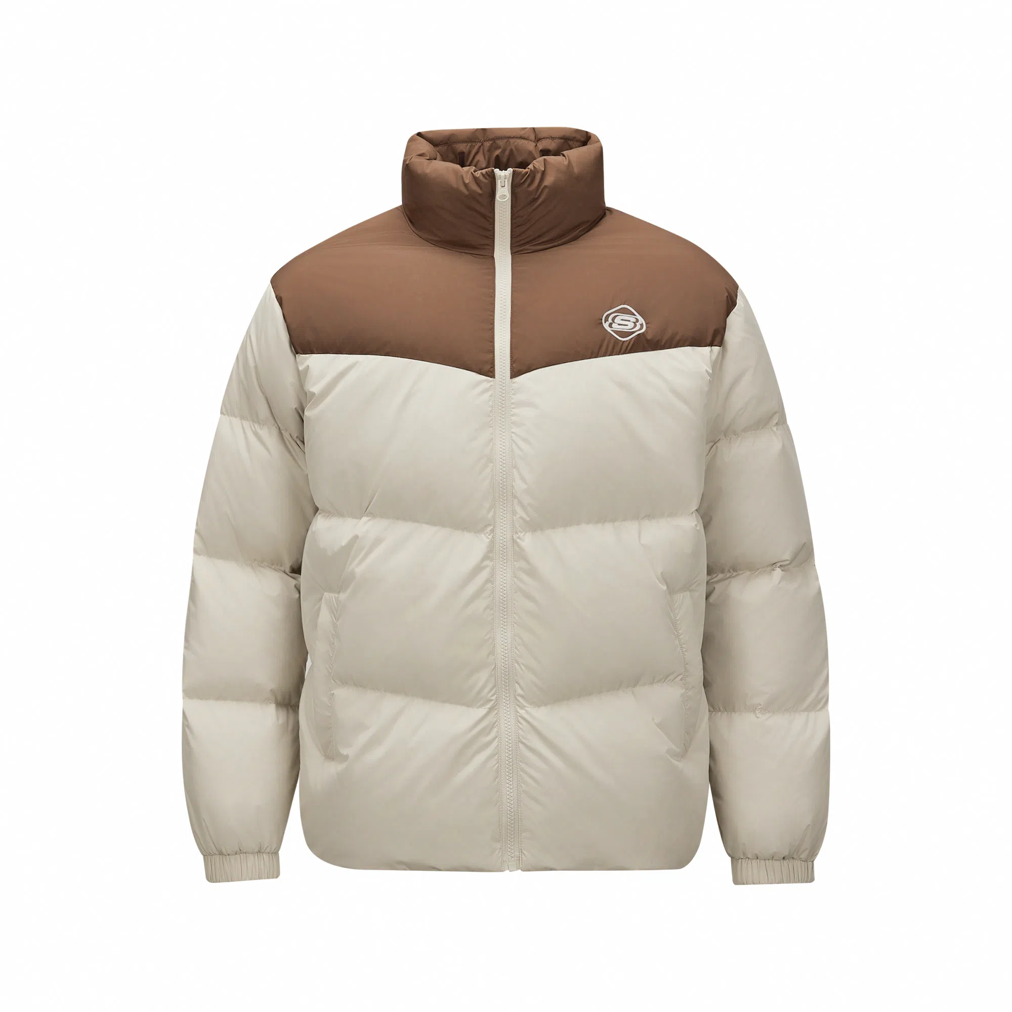 Skechers Sport Life Colorblock Down Jacket Light Brown