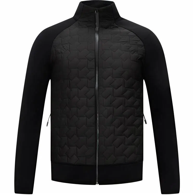 比音勒芬 纯色立领休闲棉服 男款 黑色