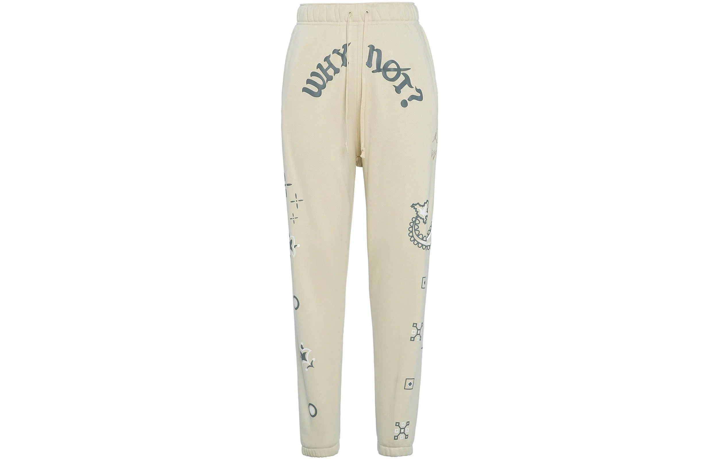 Jordan Why Not' Graphic Knit Pants Light Yellow