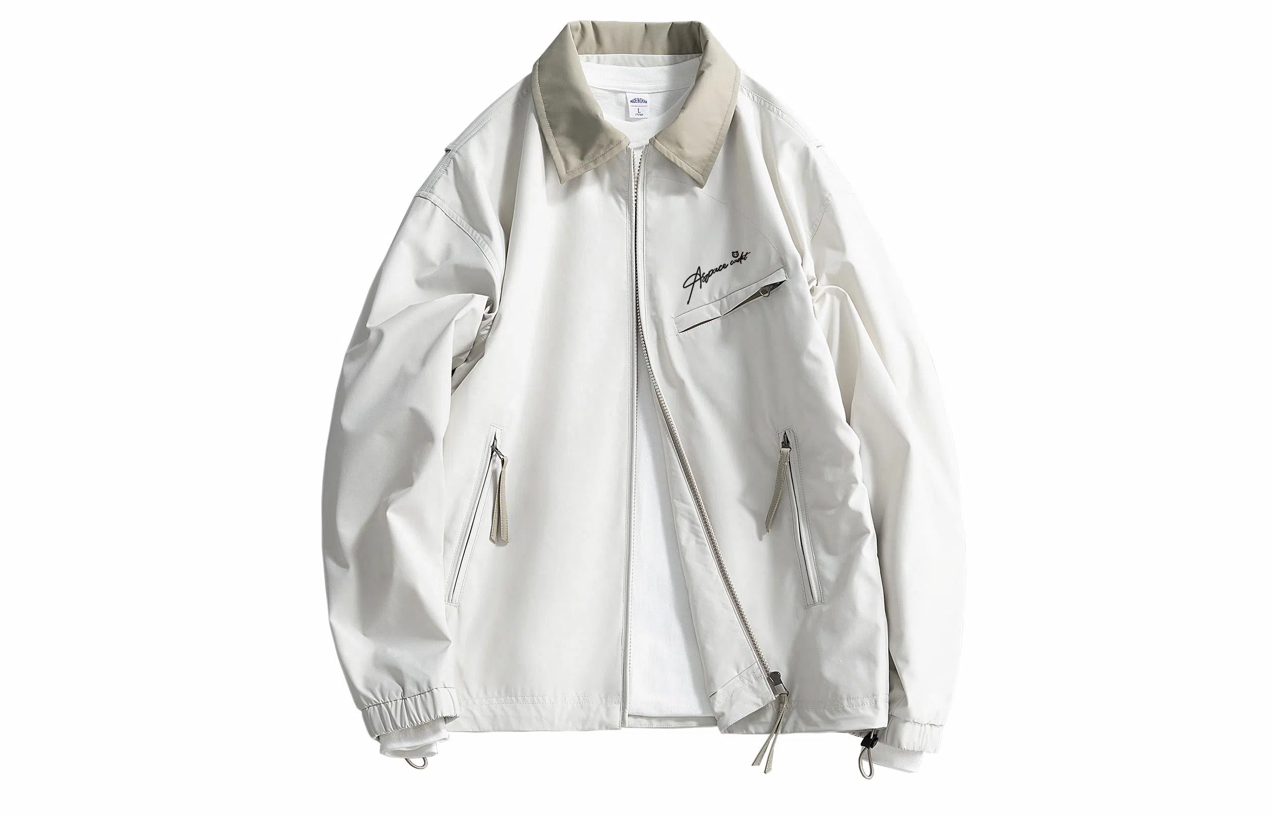 王者荣耀 鲁班七号星空梦想款美式高街潮流翻领保暖侧口袋拉链宽松休闲运动舒适飞行员夹克外套 男女同款